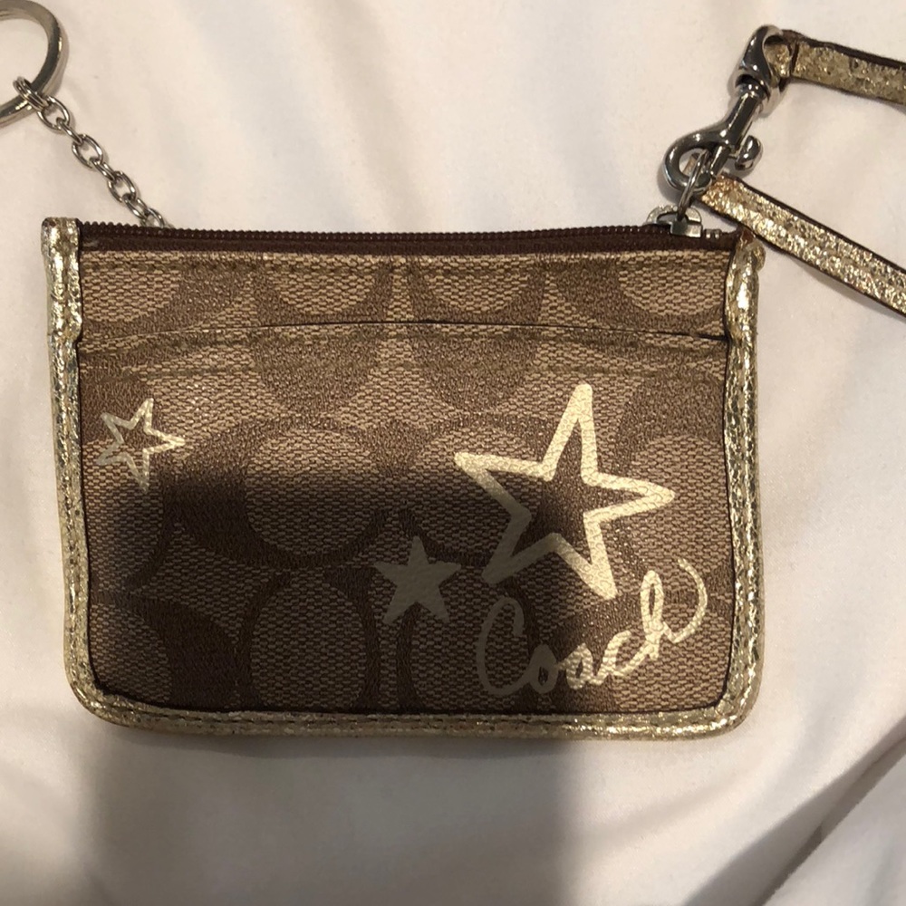 coach keychain holder/wristlet
